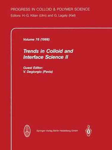 Cover image for Trends in Colloid and Interface Science II