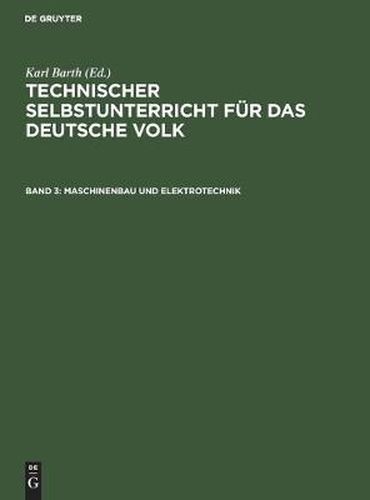 Cover image for Maschinenbau Und Elektrotechnik