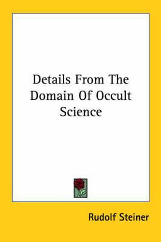 Cover image for Details from the Domain of Occult Science