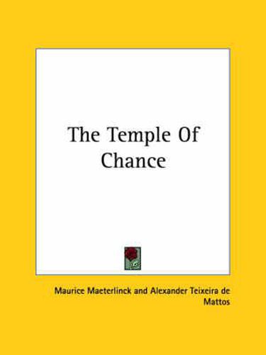 Cover image for The Temple of Chance