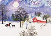Cover image for A Winter Farm Deluxe Boxed Holiday Cards