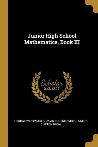 Cover image for Junior High School Mathematics, Book III