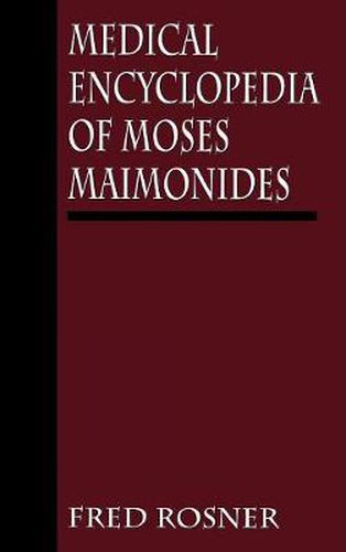 Cover image for Medical Encyclopedia of Moses Maimonides