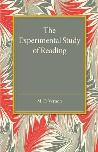 Cover image for The Experimental Study of Reading