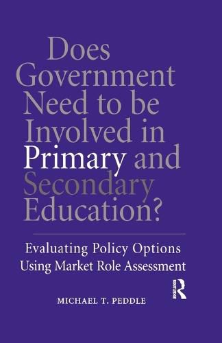 Cover image for Does Government Need to be Involved in Primary and Secondary Education: Evaluating Policy Options Using Market Role Assessment