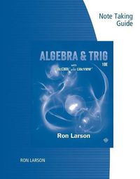 Cover image for Note Taking Guide for Larson's  Algebra & Trigonometry, 10th