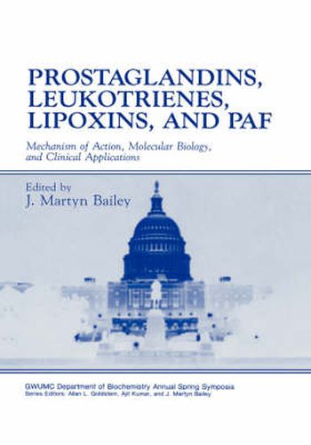 Cover image for Prostaglandins, Leukotrienes, Lipoxins, and PAF: Mechanism of Action, Molecular Biology, and Clinical Applications
