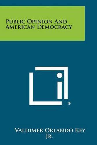 Cover image for Public Opinion and American Democracy