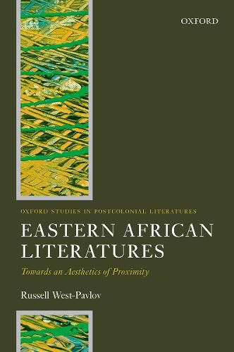 Cover image for Eastern African Literatures: Towards an Aesthetics of Proximity