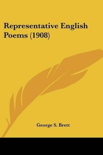 Cover image for Representative English Poems (1908)