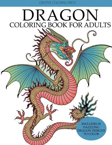 Cover image for Dragon Coloring Book for Adults