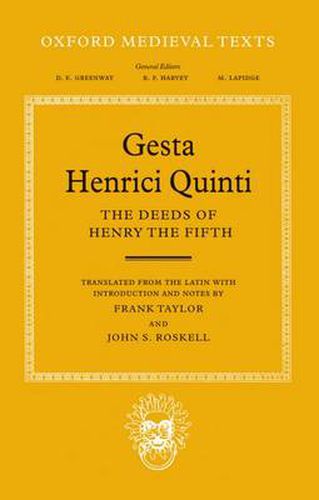 Cover image for Gesta Henrici Quinti: The Deeds of Henry the Fifth