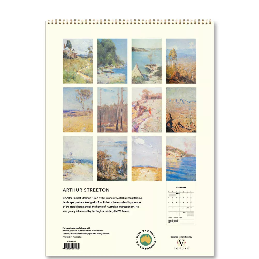 Arthur Streeton Poster Calendar 2026