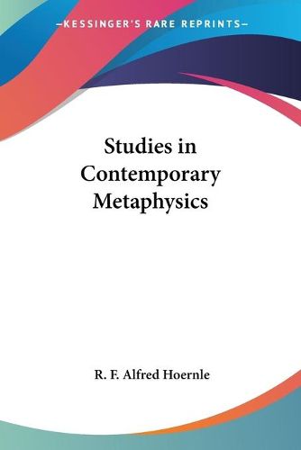 Cover image for Studies in Contemporary Metaphysics