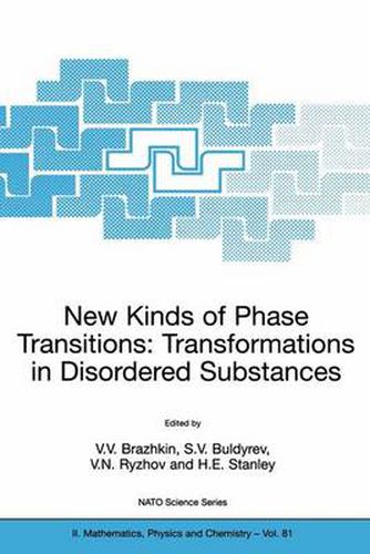 Cover image for New Kinds of Phase Transitions: Transformations in Disordered Substances