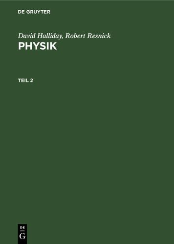 Cover image for Halliday/Resnick: Physik Teil 2