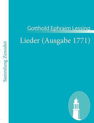 Cover image for Lieder (Ausgabe 1771)