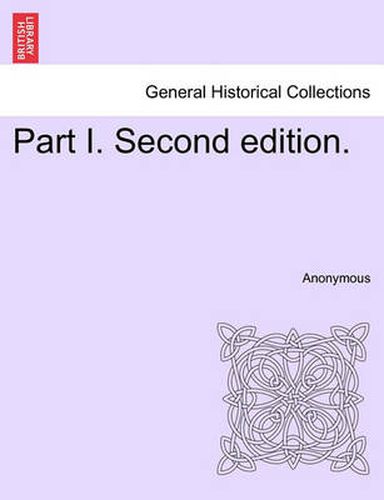 Cover image for Part I. Second Edition.