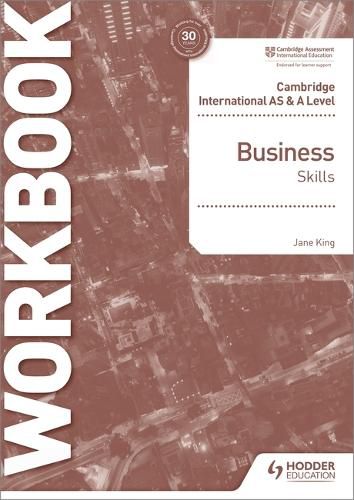 Cover image for Cambridge International AS & A Level Business Skills Workbook