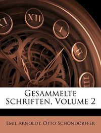 Cover image for Gesammelte Schriften, Volume 2