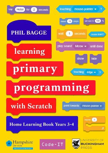 Cover image for Learning Primary Programming with Scratch (Home Learning Book Years 3-4)