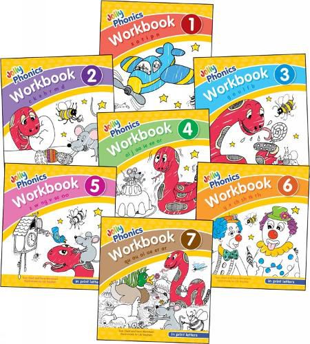 Jolly Phonics Workbooks 1-7: In Print Letters (American English edition)