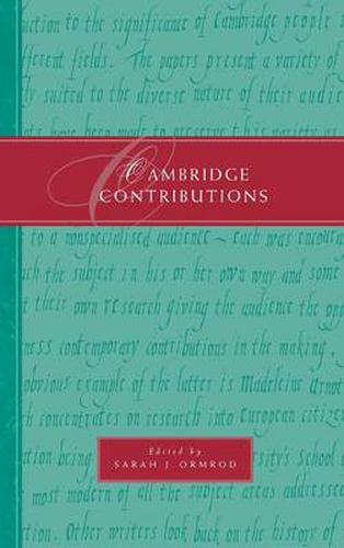 Cover image for Cambridge Contributions