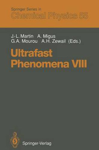 Cover image for Ultrafast Phenomena VIII: Proceedings of the 8th International Conference, Antibes Juan-Les-Pins, France, June 8-12, 1992