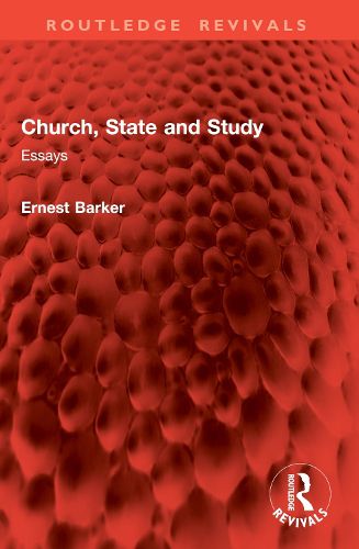 Cover image for Church, State and Study