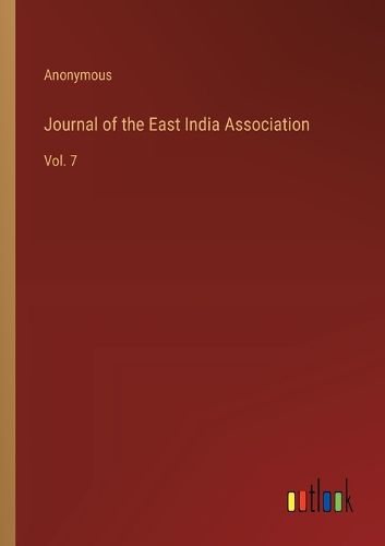 Cover image for Journal of the East India Association