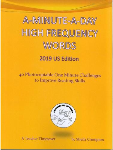 Cover image for A-Minu A-Minute-A-Day High Frequency Words: 40 Photocopiable One Minute Challenges to Improve Reading Skills