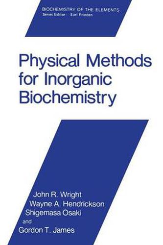 Physical Methods for Inorganic Biochemistry