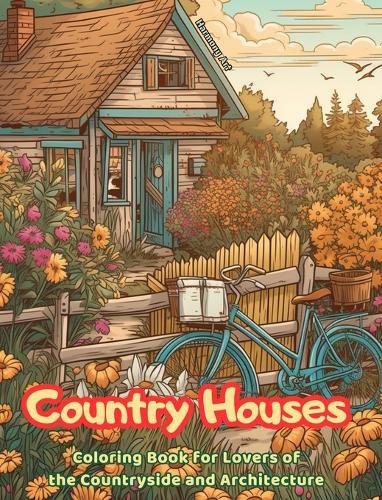 Cover image for Country Houses Coloring Book for Lovers of the Countryside and Architecture Amazing Designs for Total Relaxation