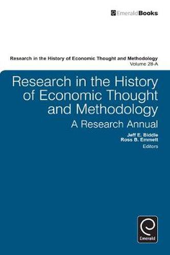 Cover image for Research in the History of Economic Thought and Methodology: A Research Annual