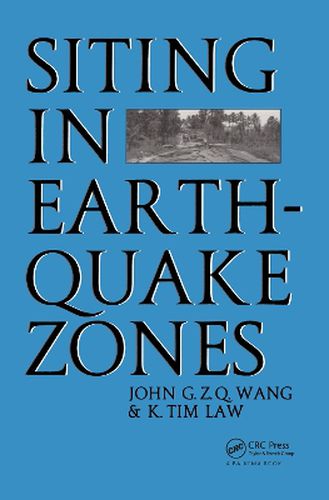 Cover image for Siting in earthquake zones
