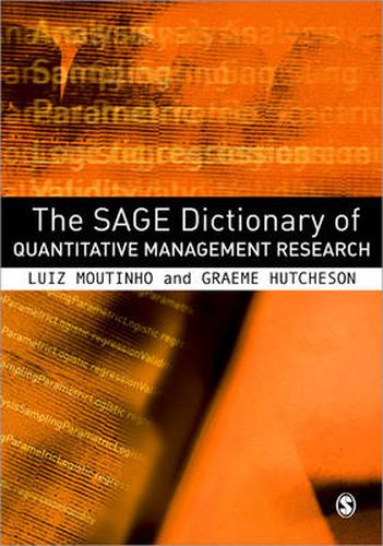 Cover image for The SAGE Dictionary of Quantitative Management Research