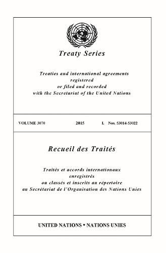 Treaty Series 3070 (English/French Edition)