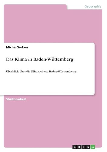 Cover image for Das Klima in Baden-Wuttemberg