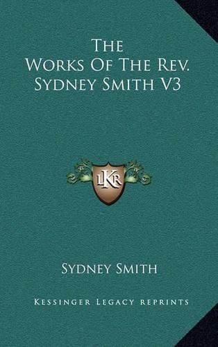 The Works of the REV. Sydney Smith V3