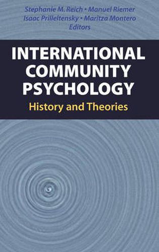 Cover image for International Community Psychology: History and Theories