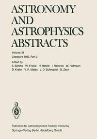 Cover image for Astronomy and Astrophysics Abstracts: Literature 1983, Part 2