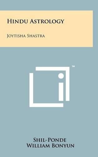 Cover image for Hindu Astrology: Joytisha Shastra