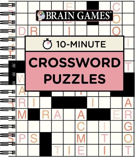 Cover image for Brain Games - 10 Minute: Crossword Puzzles (Pink): Volume 2