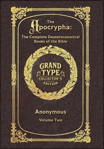 Cover image for Large Print - The Apocrypha, Volume 2 of 2 - Grand Type Collector's Edition - Matte Hardcover with Dust Jacket