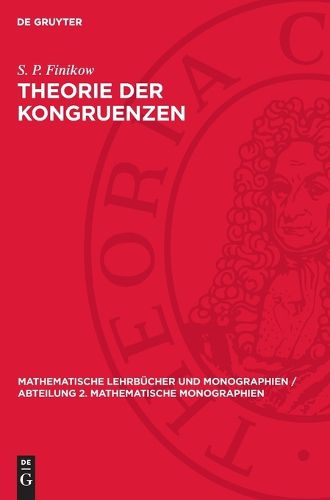 Cover image for Theorie Der Kongruenzen