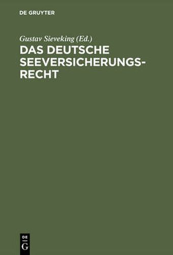 Cover image for Das deutsche Seeversicherungsrecht