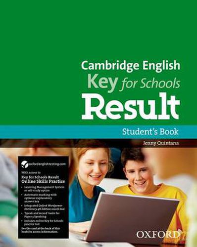 Cover image for Cambridge English: Key for Schools Result: Student's Book and Online Skills and Language Pack