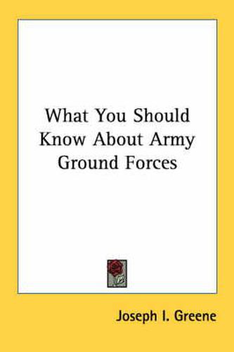 Cover image for What You Should Know about Army Ground Forces