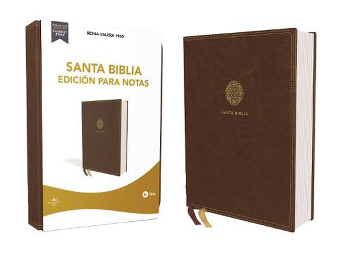 Cover image for Reina Valera 1960 Santa Biblia Edicion para Notas, Leathersoft, Cafe, Letra Roja