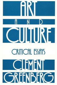 Cover image for Art and Culture: Critical Essays